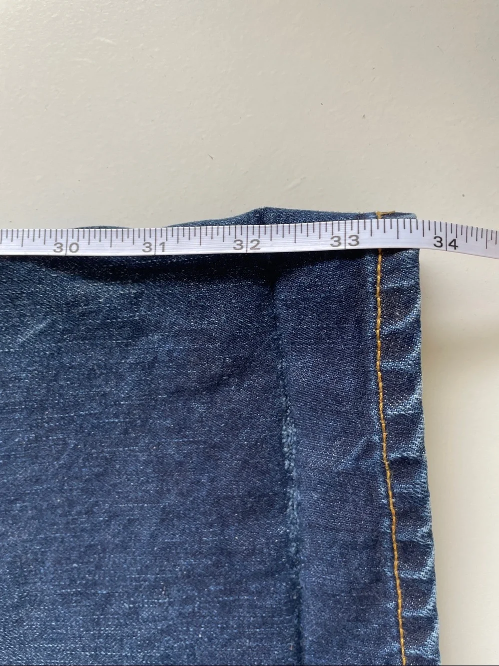 Dark Denim Heritage Workwear Slim Button Fly Jeans 35 Imogene & Willie Barton